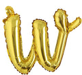 18 inch Gold DIY a-z Handwriting lowercase letters name Foil balloon Letter by REIANS