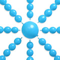 PartyWoo Light Blue Linking Balloons 100pcs 6 Inch Blue Link Balloons | by PartyWoo