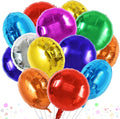 TONIFUL 30Pcs 18 Inch Large Colorful Round Shape Foil Balloons Big Colorful by TONIFUL