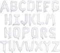 26 Pcs White Letter Balloons, 16 Inch Foil Alphabet Letter Balloons, Letter A-Z by YOTHORN