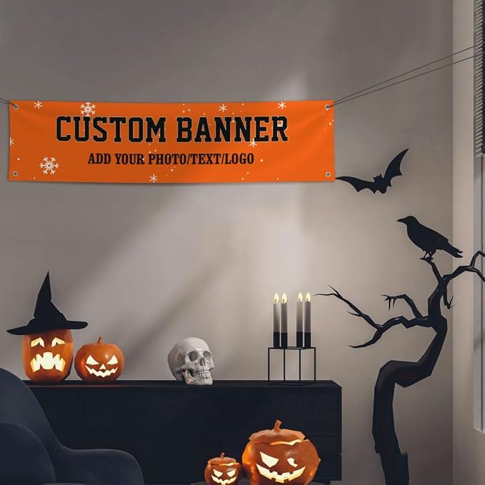 Personalized Banner 1'x4'-Customized Polyester Banner by TUSANEII