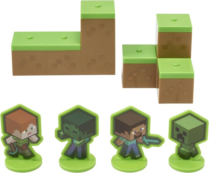 DecoSet® Mobs Beware Minecraft Cake Topper, 6-Piece Stackable Cake Decoration - Image 8