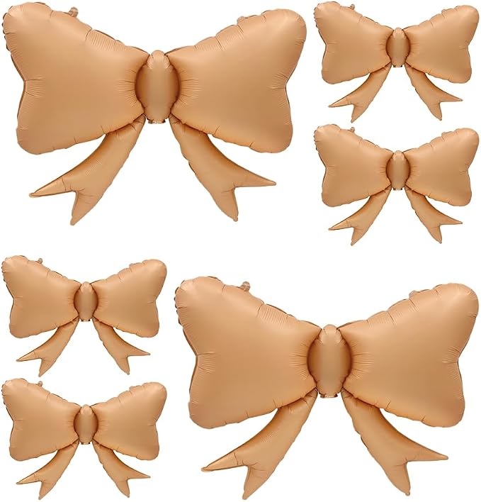 4pcs Jumbo Oversized Ribbon Balloons Coquette Bow Balloons Bow Party Coquette by Unknown