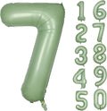 40 Inch Green Number Balloon 7 Olive Green Foil Balloon Sage Green 7 Balloons by Yeodong
