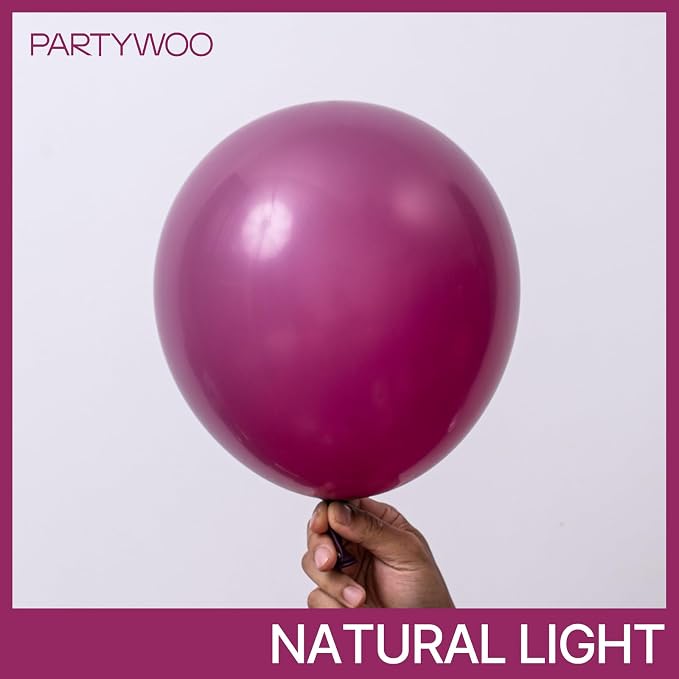 PartyWoo Dark Purple Balloons 140pcs Royal Purple Boho Neutral Color | 18 12 10 - Image 3