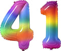 Number 41 Balloons for 41st Birthday Party Decorations, 0-100 Large No.41 by Joycard