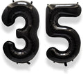 AULE 40 Inch Black Number Balloon 35 Foil 0-9 Birthday Big Numbers | Birthday by AULE