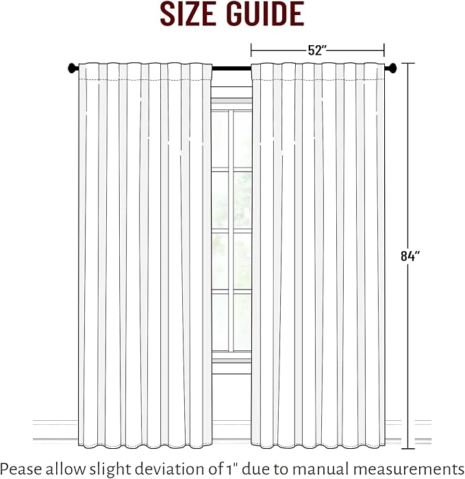 Yakamok Burgundy Blackout Curtains - Image 2