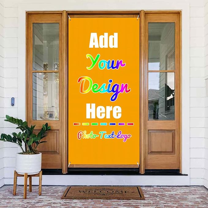 Custom Door Cover Banner, Customized Door Banner, by ZOLRITH