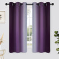 Yakamok Ombre Curtains Purple and Greyish White by Yakamok