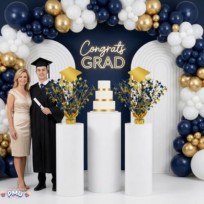 PMU Graduation Centerpieces for Table 2026, Grad Balloon Weight Centerpiece - Image 3