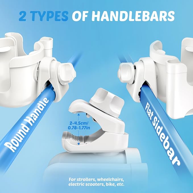 Guiseapue 2-in-1 Stroller Cup Holder Phone Holder, Baby Essentials | Universal - Image 3
