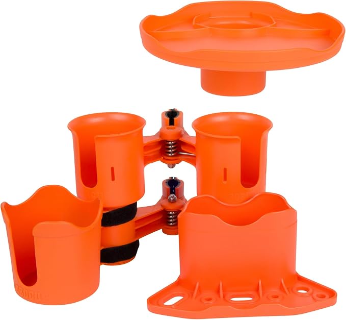 Patented Clamp On Boat Cup Holder |Multifunction Dual Drink Caddy - Image 8