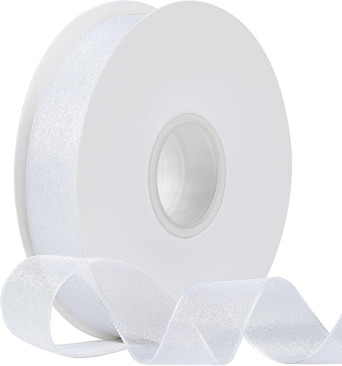 Sheer Organza Ribbon 1 Inch Chiffon Ribbons by Unknown