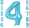 Number 4 Balloons for 4th Birthday Party Decorations, 0-100 Large No.4 Balloons by Joycard