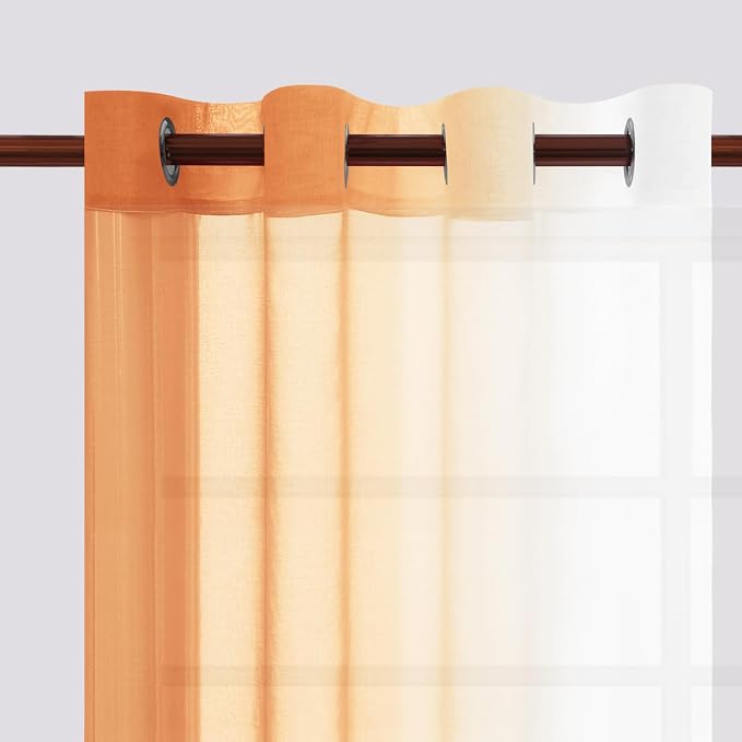 DWCN Ombre Short Sheer Curtains - Image 2