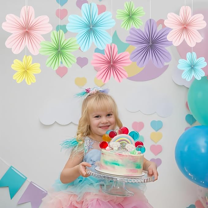 zilue Paper Fans Party Decorations Paper Flowers Decorations - Image 5