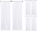 White Sequin Backdrop Curtains-6 Panels 2FTx8FT White Backdrop by SoarDream