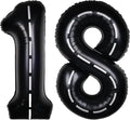 Race Car 40 Inch Black 18 Big Large Helium Balloon Number 0-9 | Track Giant by SULALABOO