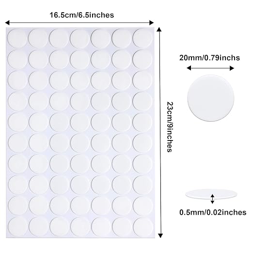 JANYUN 910 Pcs Sticky Stickers Dots, Round Putty Clear Sticky Tack Putty | - Image 2