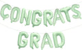 16 Inch Olive Green Congrats Grad Banner Balloons, Olive Green Congrats Grad by KALOR