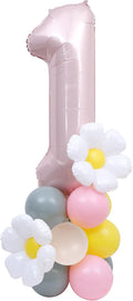 Daisy 1st Birthday Balloon Tower DIY Kit by YOUAME