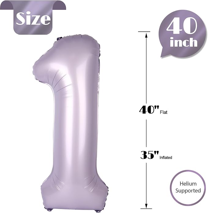 Light Purple 1 Balloon - Image 5