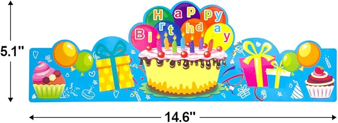 Fancy Land Birthday Crowns for Kids Pack of 30 Classroom Must Haves Pre K | - Image 4