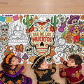 Dia De Los Muertos Crafts for Kids - Day of The Dead Giant Coloring Poster by OHOME