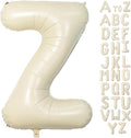 Cream Letter Z Balloons, 40 Inch Balloons Letter Z Mylar Helium Large Z Balloon by BBPOOL