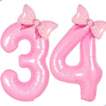 Pink Coquette Birthday Decorations 34 43 Balloon Numbers by Unknown