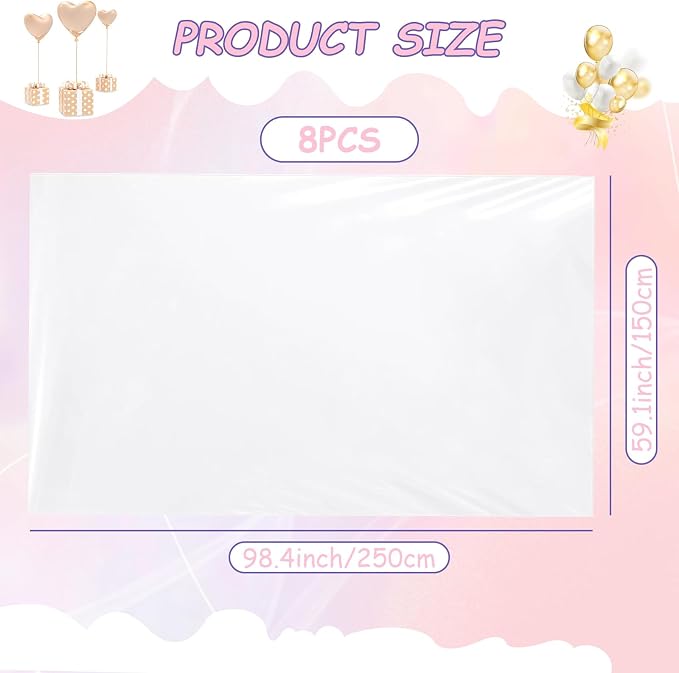 WOPPLXY 8 Pcs 98.4 x 59 Inches Large Balloon Bags - Image 2