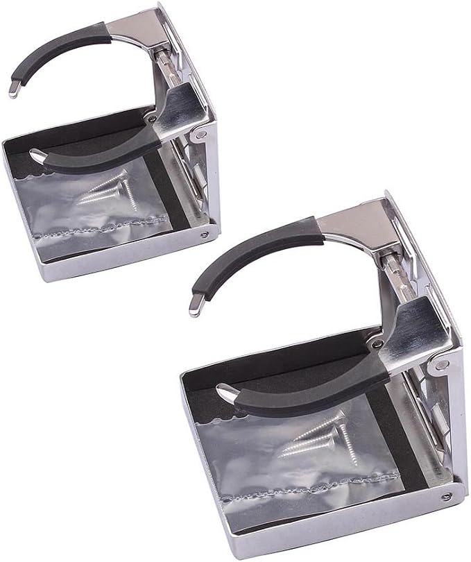 Stainless Steel Adjustable Folding Cup Drink Holders Marine/Boat/Caravan/car) - Image 7