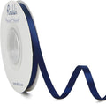 Ribbli Navy Double Faced Satin Ribbon, 1/4” x Continuous 25 Yards, Use by Ribbli