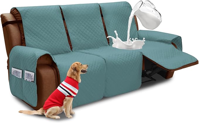 XINEAGE Water Resistant Recliner Cover, 3 seat Recliner Sofa Covers by XINEAGE
