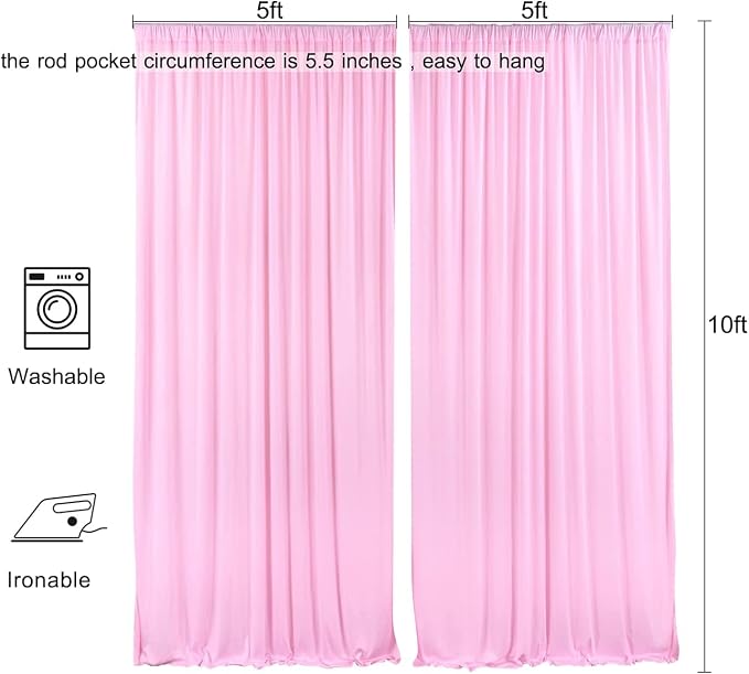 AK Trading DRAPE-5x10 Polyester Backdrop Drapes Curtains Panels - Image 6
