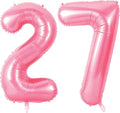 Number 27 Balloons for 27th Birthday Party Decorations, 0-100 Large No.27 by Joycard