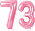 Number 73 Balloons for 73rd Birthday Party Decorations, 0-100 Large No.73 by Joycard
