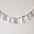 59" Tassel Garland With Wood Beads by SayasNoy