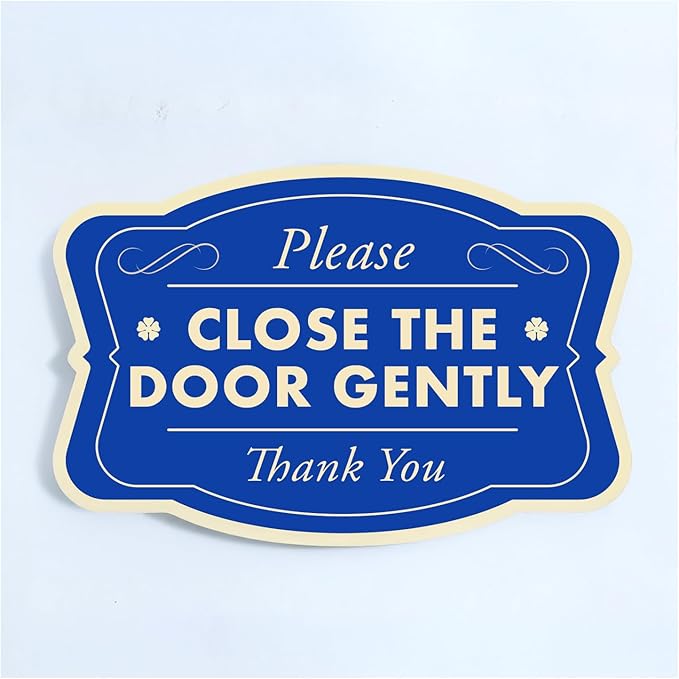 Custom Decorative Outdoor Metal Signs, Personalized Aluminum Signs, Customized Driveway Signs, Waterproof Signs Made In USA, Design 3 Blue Steel 14x10 In