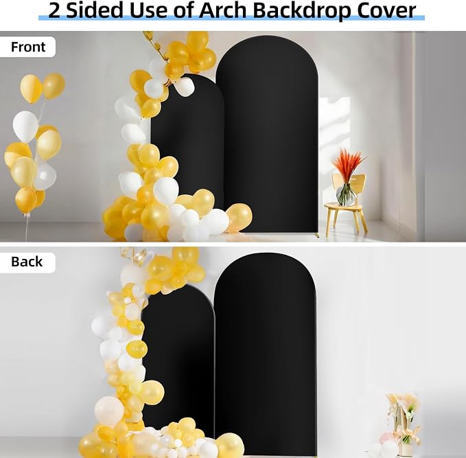 Hemmotop Wedding Arch Backdrop Cover, 2 Sided, Perfect 360° Decor, - Image 6