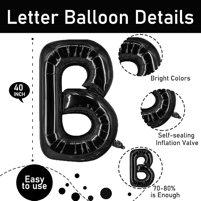 Bride Balloons 40 Inch Bachelorette Balloons Wedding Balloon Letter Balloon - Image 3
