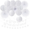 Winter-Wonderland Christmas-Snowflake White Party-Decorations by Huglony