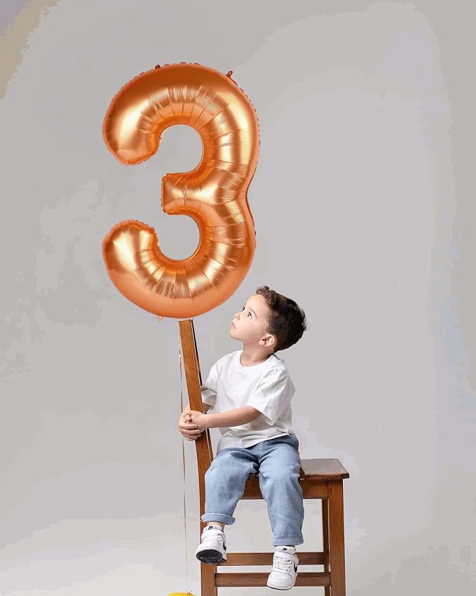 Orange 7 Balloon - Image 3