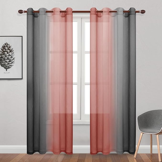 DWCN Ombre Sheer Curtains by DWCN