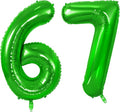Number 67 Balloons for 67th Birthday Party Decorations, 0-100 Large No.67 by Joycard