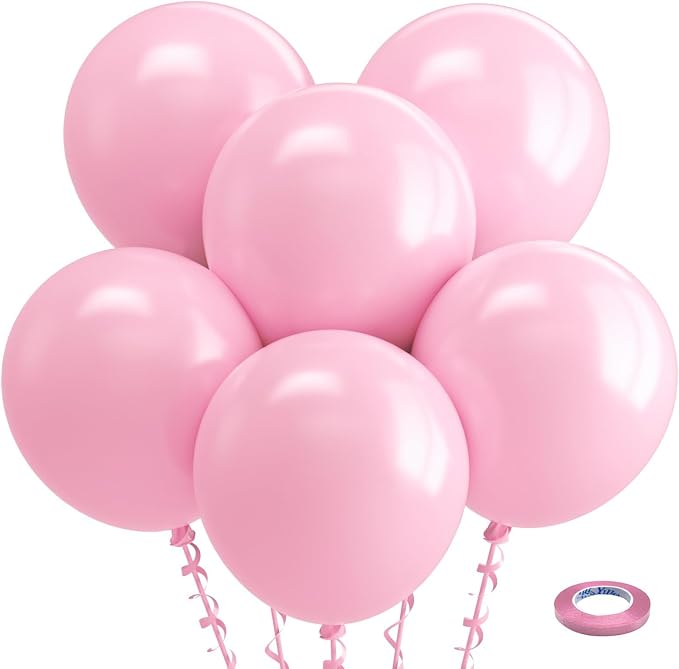 Bezente Pastel Pink Latex Party Balloons 18 Inch 30 Pack Latex Large Thick | by Bezente
