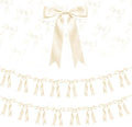 2 Strings Cream Bow Garland Banner Decorations by HILAVO