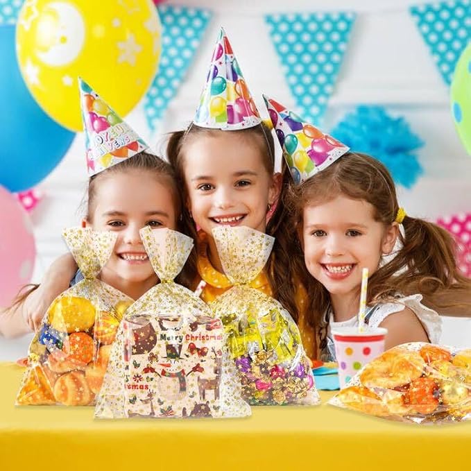 COQOFA 10"X 13" Gift Wrap Cellophane Treat Bags - Image 8