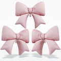 38 Inch Pink Bow Foil Balloons, Large Pink Mylar Bowknot Balloons Coquette by Togvu